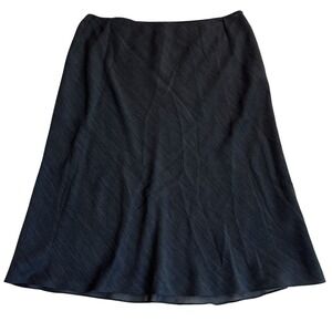 Anne Klein 2 Lined Side Zip Midi Skirt 14